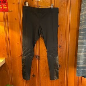 Rune faux leather moto legging, size Large, tags on, never worn.
